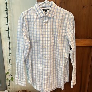 Lot of 10 polo Ralph Lauren and banana republic dress shirts.